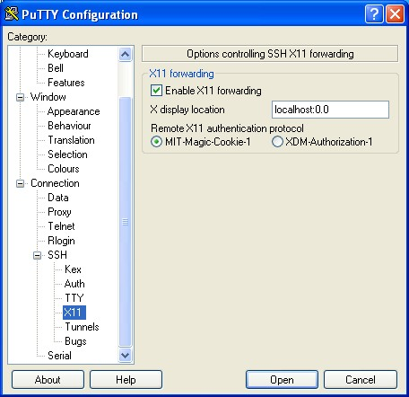 Putty 设置 X11 转发